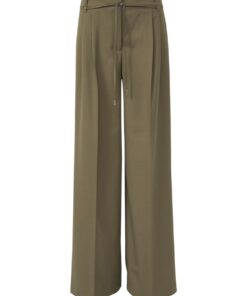 Comma, Wide Leg Long Trousers Olive