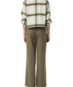 Comma, Wide Leg Long Trousers Olive