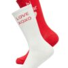 Comma, Pack of 2 Socks With Lettering Red