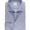Stenström Blue Striped Twill Shirt Blue
