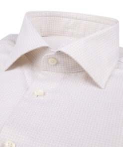 Stenström Light beige Checked Twill Shirt