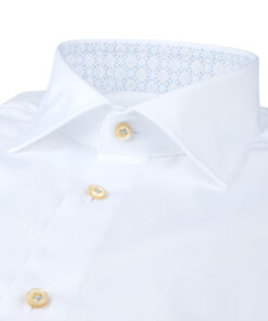 Stenström White Twill Shirt with Contrast