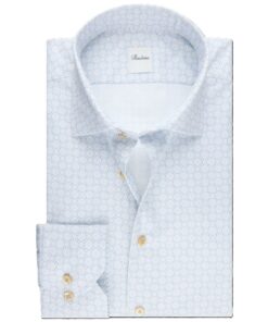 Stenström Light blue Patterned Twill Shirt