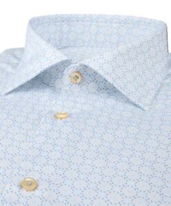 Stenström Light blue Patterned Twill Shirt