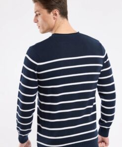 Armor Lux Héritage Striped Sweater Marine Deep