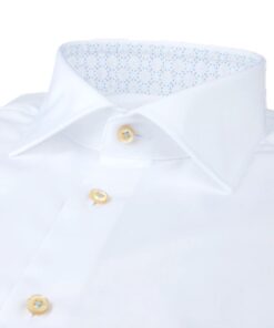 Stenström White Twill Shirt with Contrast