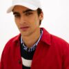 Tommy Hilfiger Flag Embroidery Baseball Cap Optic White