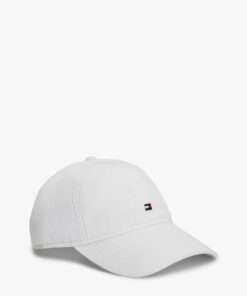 Tommy Hilfiger Flag Embroidery Baseball Cap Optic White