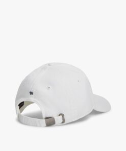 Tommy Hilfiger Flag Embroidery Baseball Cap Optic White