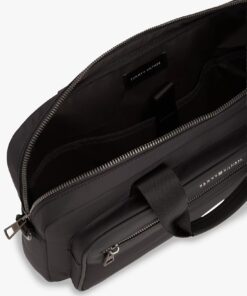 Tommy Hilfiger Metal Logo Laptop Bag Black