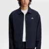 J. Lindeberg Dex Coach Overshirt Navy