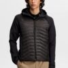 J. Lindeberg Heyden Quilt Hybrid Hood Black