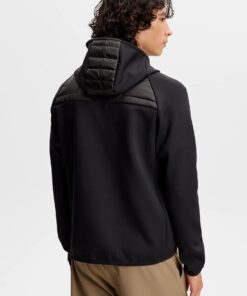 J. Lindeberg Heyden Quilt Hybrid Hood Black