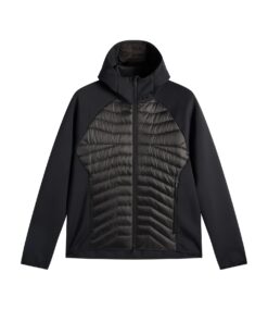J. Lindeberg Heyden Quilt Hybrid Hood Black
