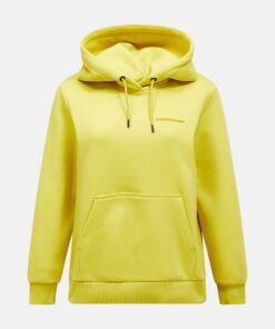 Peak Performance Original Small Logo Hood Women Canary Lime