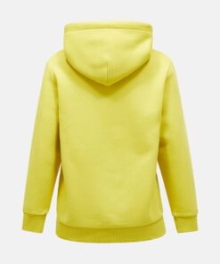 Peak Performance Original Small Logo Hood Women Canary Lime