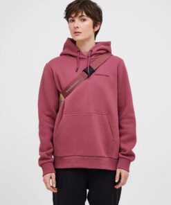 Peak Performance Original Small Logo Hood Women Wild Rouge