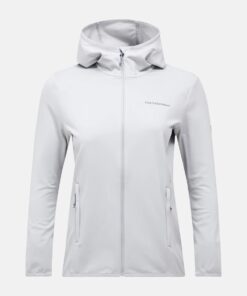 Peak Performance Light Zip Hood Women Summit Smoke