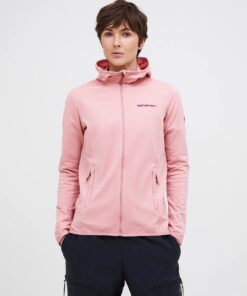 Peak Performance Light Zip Hood Women Warm Blush