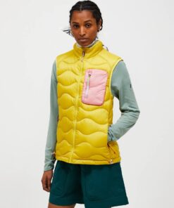 Peak Performance Helium Utility Down Vest Women Canary Lime