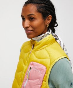 Peak Performance Helium Utility Down Vest Women Canary Lime