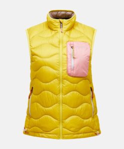 Peak Performance Helium Utility Down Vest Women Canary Lime
