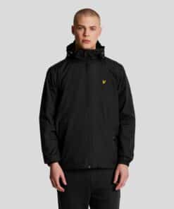 Lyle & Scott Water Resistant Hooded Jacket Jet Black