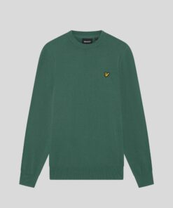 Lyle & Scott Cotton Crew Neck Jumper Everglade