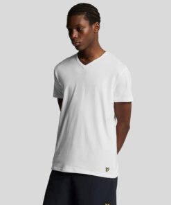 Lyle & Scott Basic 3 Pack V Neck Lounge T-Shirt White