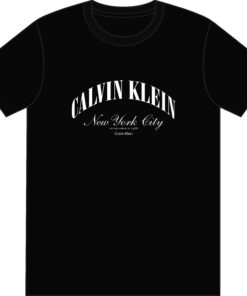 Calvin Klein Embroidered NYC Logo T-shirt Black