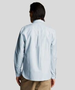Lyle & Scott Stripe Oxford Shirt Light Blue