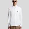 Lyle & Scott Cotton Oxford Jersey Shirt White