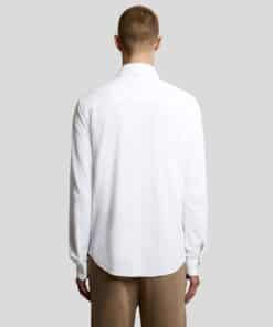 Lyle & Scott Cotton Oxford Jersey Shirt White