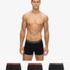 Superdry Boxer Triple Pack Black Orange