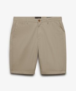 Superdry Premium Regular Chino Shorts Sandstone Brown