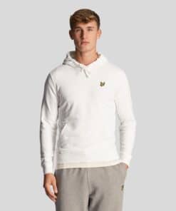 Lyle & Scott Loopback Cotton Hoodie White