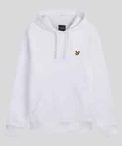 Lyle & Scott Loopback Cotton Hoodie White