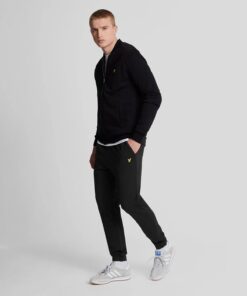 Lyle & Scott Slim Fit Cotton Joggers Jet Black