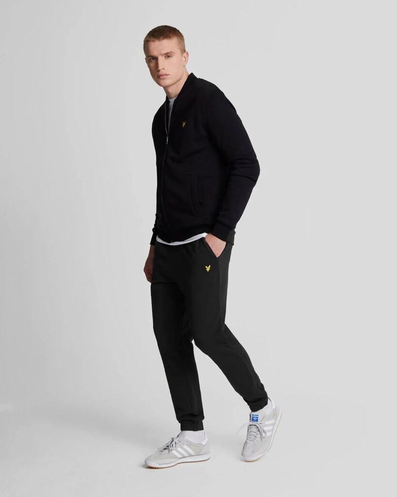 Lyle & Scott Slim Fit Cotton Joggers Jet Black
