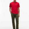 Tommy Hilfiger Flag Embroidery Crew Neck T-Shirt Medium Red
