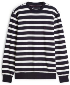 Tommy Hilfiger Ess Terry Block Sweatshirt Navy Blue