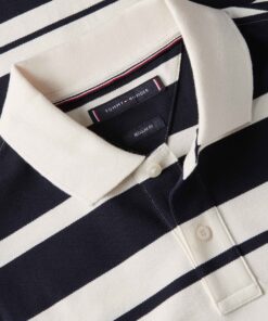 Tommy Hilfiger Pique Multi Stripe Polo Desert Sky