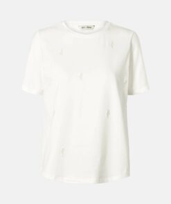 Rue de Femme RDFAlvina Logo T-Shirt Off white