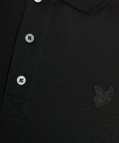 Lyle & Scott Superfine Cotton Polo Shirt Jet Black