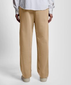 Lyle & Scott Straight Leg Linen Blend Trousers Lint