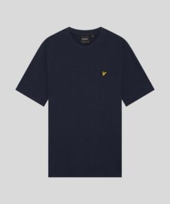 Lyle & Scott Textured Jacquard T-Shirt Dark Navy