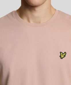 Lyle & Scott Cotton Crew Neck T-Shirt Pink Grapefuit
