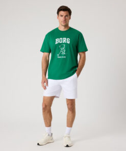 Borg Classic Print T-Shirt Verdant Green