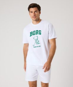 Björn Borg Classic Print T-Shirt Brilliant White