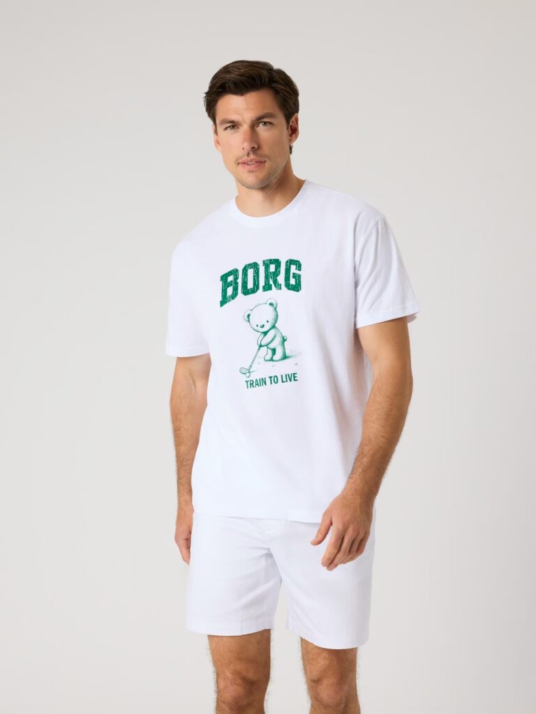 Björn Borg Classic Print T-Shirt Brilliant White
